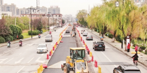 南通城山路提升改造进行中 计划明年5月底完工